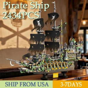 2434PCS Pirate Ship Model Building Blocks Toys Sets