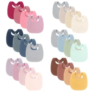 4Pcs Muslin Baby Bibs Burp Clothes